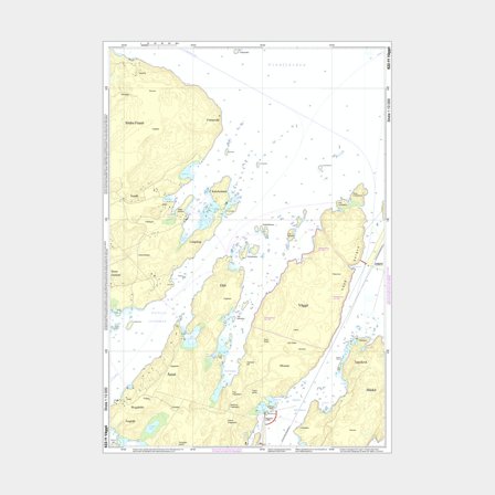 Carta speciale Idrografica 622-11 Väggö, A2 non piegata (plano)