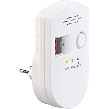 Natur Gas Detektor: Plug-in Multi-gas Detektor til Naturgas og LPG, 85 dB (gassensor)