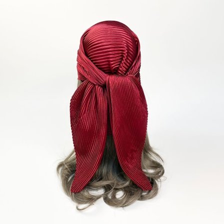 Huvudduk, stor fyrkantig scarf, enfärgad silkesscarf, dam simulerad sidenfärg, satinsatin, centralasiatisk scarf