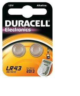 Duracell Electronics batteri - 2 x LR43 - Alkalisk