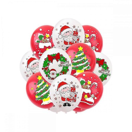 100 st Ballonger 30 cm Jultomte Tema Latexballonger, för Festdekoration, Julfesttillbehör Eller Båge Girland Dekoration