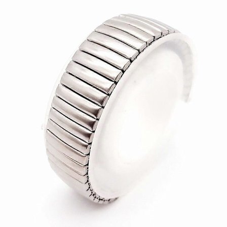 12 14 16 18 20 22MM Stretch Expansion Rostfritt Stål Delar Klockarmband Metall Klockarmband Tillbehör + Fjäderstift