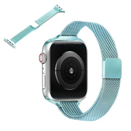Apple Watch 42mm - 44mm klockarmband i rostfritt stål - Smaragdgrön