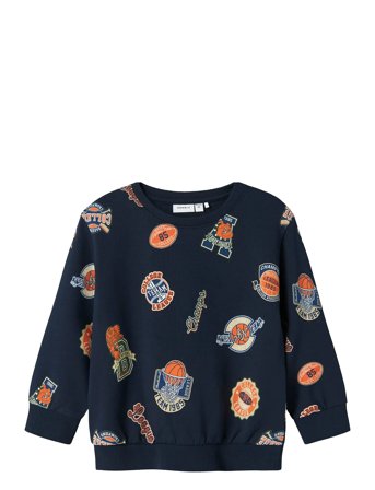 name it | Nmmleland Ls Nreg Sweat Box Bru | 104