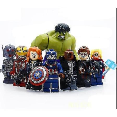 8st Avengers Superheroes Mini byggstenar Leksaker Julklapp