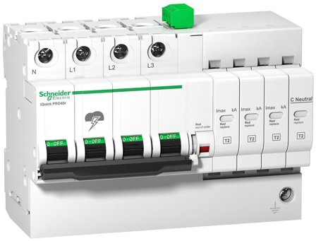 Schneider Electric A9L16300 Overspenningsvern integrert fraskiller 400 V, 1.5 kW, Stikkontakter & kabler
