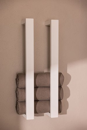 Metallbude Nali håndklædeholder Hvid 2 stk, Tøj & Bolig, Badeværelsestilbehør, Øvrigt