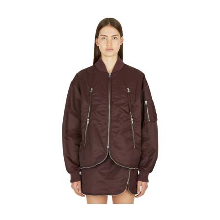 Helmut Lang, Bomber Jackets Bruin, Dames, Maat:M