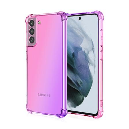 Samsung Galaxy S22 - Smart St td mpande Silikonskal Rosa/Lila