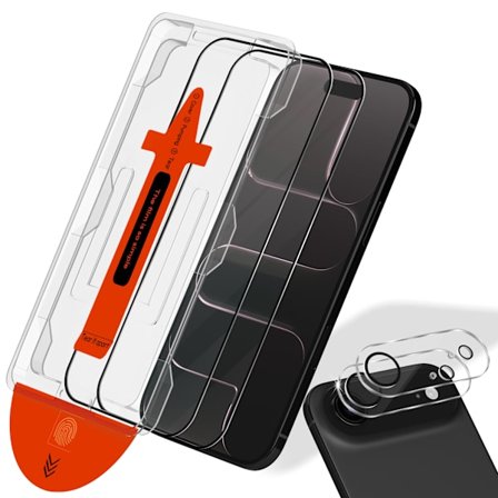 2-PACK iPhone 17 Air Näytönsuoja & 2-PACK linssinsuoja - Karkaistu Lasi | [Automaattinen Asennus] - Kuplaton