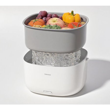 Automatisk grøntsagsvasker, frugt- og grøntsagsvasker, ultralyds frugt- og grøntsagsvaskekurv, stor kapacitet, bærbar