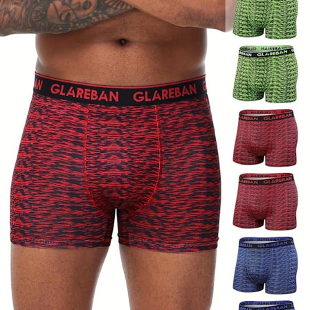 6-pack Tryckta Herrkalsonger Mode Stil Underkläder Manligt Märke Kalsonger Och Trosor för Homme Set Slip Trosor Sport