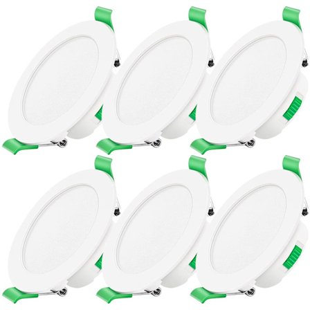 6 kpl 7W LED-alasvalo Slim älld Kattospotti