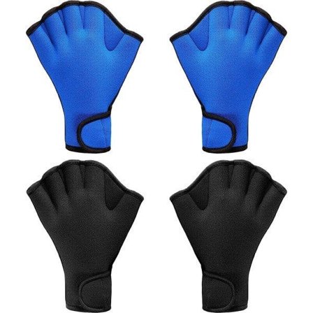 Par Svømmehansker Vann Svømmetrening Hansker Neoprenhansker Svømming Hud Fitness Vanntette Treningshansker M