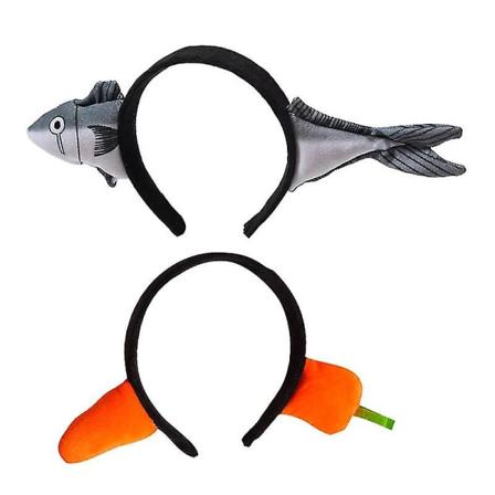 2 stk Morsomme Hårbånd Interessante Hårbøyler Kreativ Hodeplagg Hårtilbehør