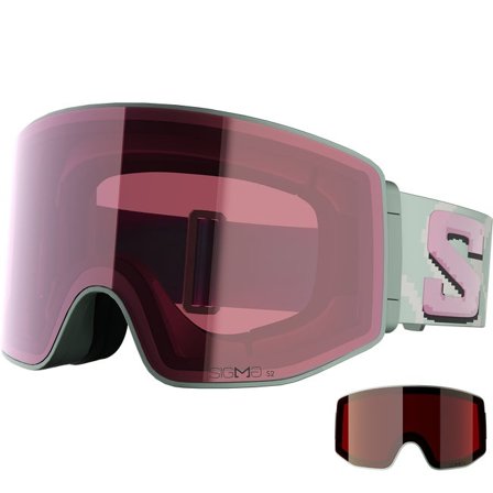 Salomon - Masque unisexe Sentry Prime Sigma (and Extra Lens) - Iceberg Green
