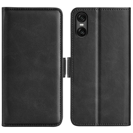 SKALO Sony Xperia 10 VI Premium Cut Flip Cover - Sort