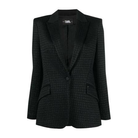 Karl Lagerfeld, Jackets Zwart, Dames, Maat:S,polyester