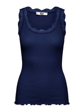 Rosemunde Lace Tank Top Navy S, Tøj & Bolig, T-shirts, Dame T-shirts