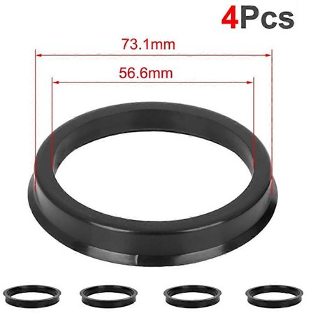 AUTCOAT 4 stk./sett Automotive Bil Plast Hjul Nav Sentriske Ringer Senter Hubringer Bor 73.1-57.1 66.6-57.1 LGL