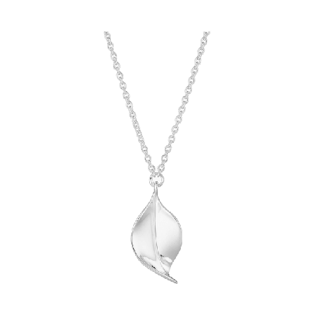 Drakenberg Sjölin Botanica halsband med ett löv Dam Silver ONESIZE