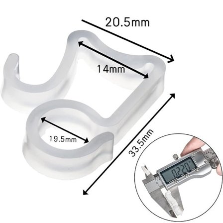 50 kpl ulkovalojen ripustuskoukkuja