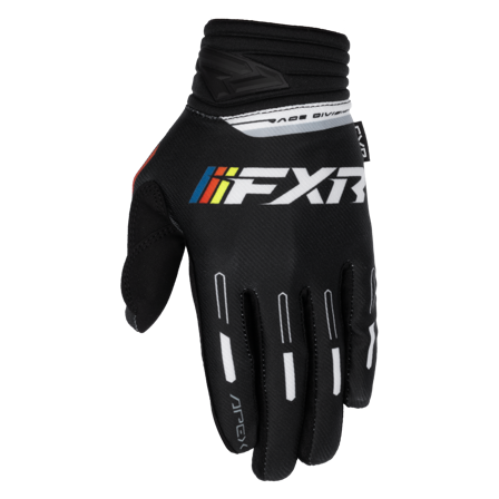Rukavice MX FXR Apex 26 Černá/Bílá S