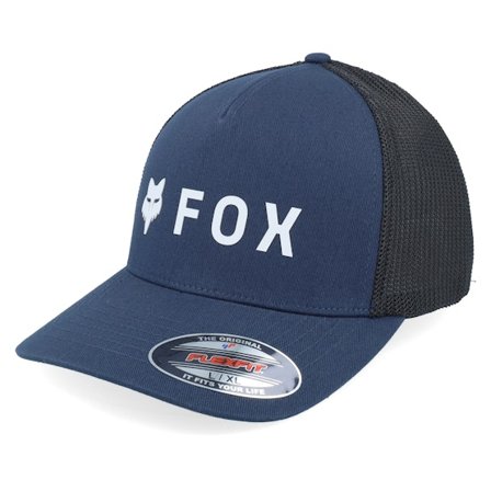 Fox - Blauw trucker Cap - Absolute Hat Midnight/Black Mesh Flexfit @ Hatstore