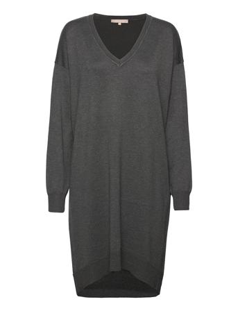 ?Srlea V-Neck Dress Grey Soft Rebels