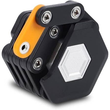 Cykel lås, 85 cm lang høj sikkerheds foldbar tyverisikring hængelås, elcykel lås med beslag og 2 nøgler