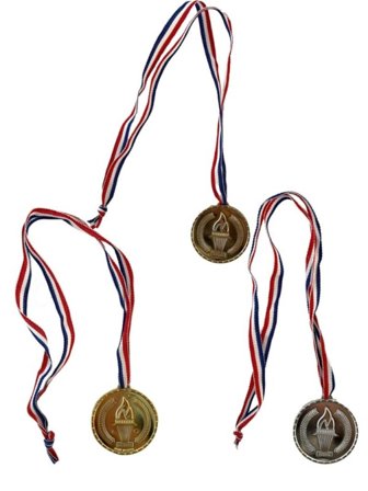 Amo Toys Medaljer gull-sølv-bronse 3stk