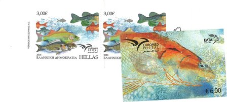 Grækenland - Fisk - Postfrisk hæfte