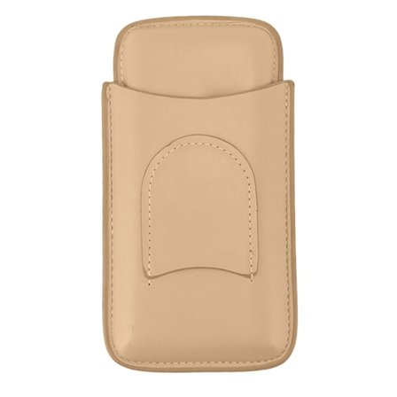 Cigar Etui i High End Læder Fashion Bærbar Rejse Cigar Holder Etui til 3 Cigarer Luksus Guld