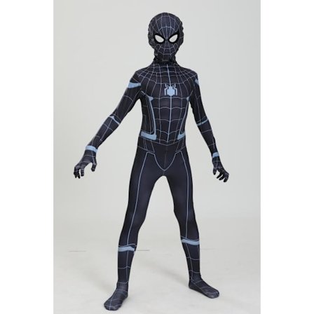 Mub- Multiple 6Y 11Y PS Game Black Gold Kid Superhero Costumes Spiderman Far from Home Halloween Clothes Spider man Costume