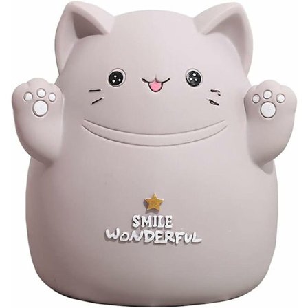 Stor børneopsparing - Plastik sparegris - Gris sparegris drejer mode