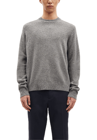 SAMSOE Isak Knit Sweater 15010 Tröjor Herr Grå L