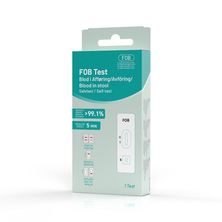Nordic Tests FOB Test Blod i Afføring, Medicin & Pleje, Hjemmetests, Øvrige Tests
