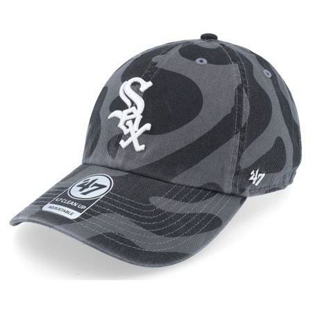 47 Brand - MLB Grå unconstructed Keps - Chicago White Sox Freeform Clean Up Charcoal Dad Cap @ Hatstore