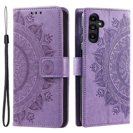 SKALO Samsung A55 5G Mandala Lompakkokotelo - Violetti Violetti (LGL)
