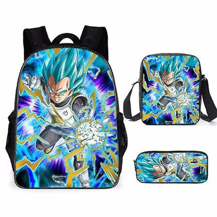 Dragon Ball Elementary School Theme School Bag 3-piece Set Computer Bag Messenger Bag Pencil Case