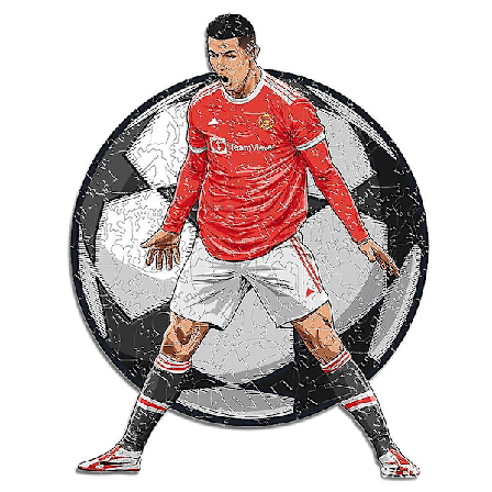 Træpuslespil Cristiano Ronaldo til børn