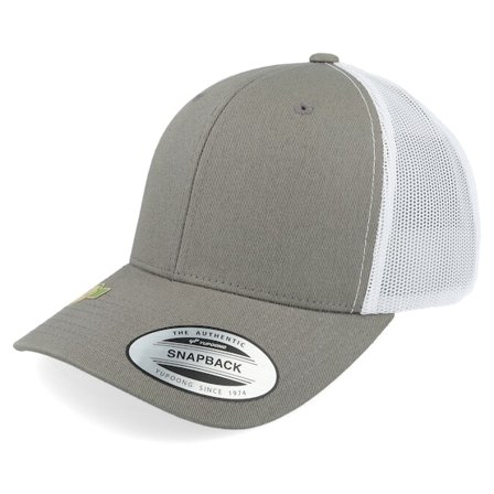 Yupoong - Gris trucker Gorra - Grey/White Classic Recycled Trucker @ Hatstore