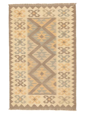 Ljus Nomad Kelim Matta Handvävd 102X153 Orange/Brun Persien