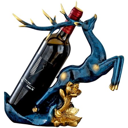 (Wapiti) Vinhyller Flaskeholder Benkeplate og Stativ Spisestue Midtpunkt Ornamenter for Stue Kjøkken Oppbevaring