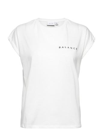 Vibalance S/S T-Shirt/Su T-shirt Top Hvid Vila
