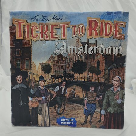 Ticket to Ride Amsterdam Brætspil, Familiebrætspil, Brætspil til Voksne og Familier, Togspil, Alder 8+, for 2 til 4 Spillere, Gennemsnitlig Spilletid 