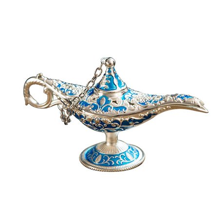 Metall Genie Lampa Ljus Önska Te-kanna Retro Inredning Artiklar Ljus Kruka Dekor