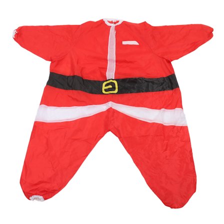 Puhallettava joulupukkiasu kirkkaissa väreissä, paristokäyttöinen puhallin, polyesterinen puhallettava joulupukkiasu 160-185 cm pitkille [HK]