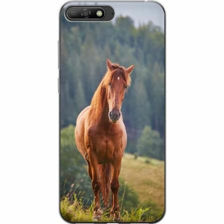 Huawei Y6 (2018) Genomskinligt Skal Hästar