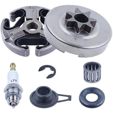 Adefol .325"7 Spline, joka on yhteensopiva Husqvarna 372 kytkinrummun ketjupyöräsarjan kanssa Yhteensopiva Husqvarnan kanssa 362 365 371 372XP 385 570